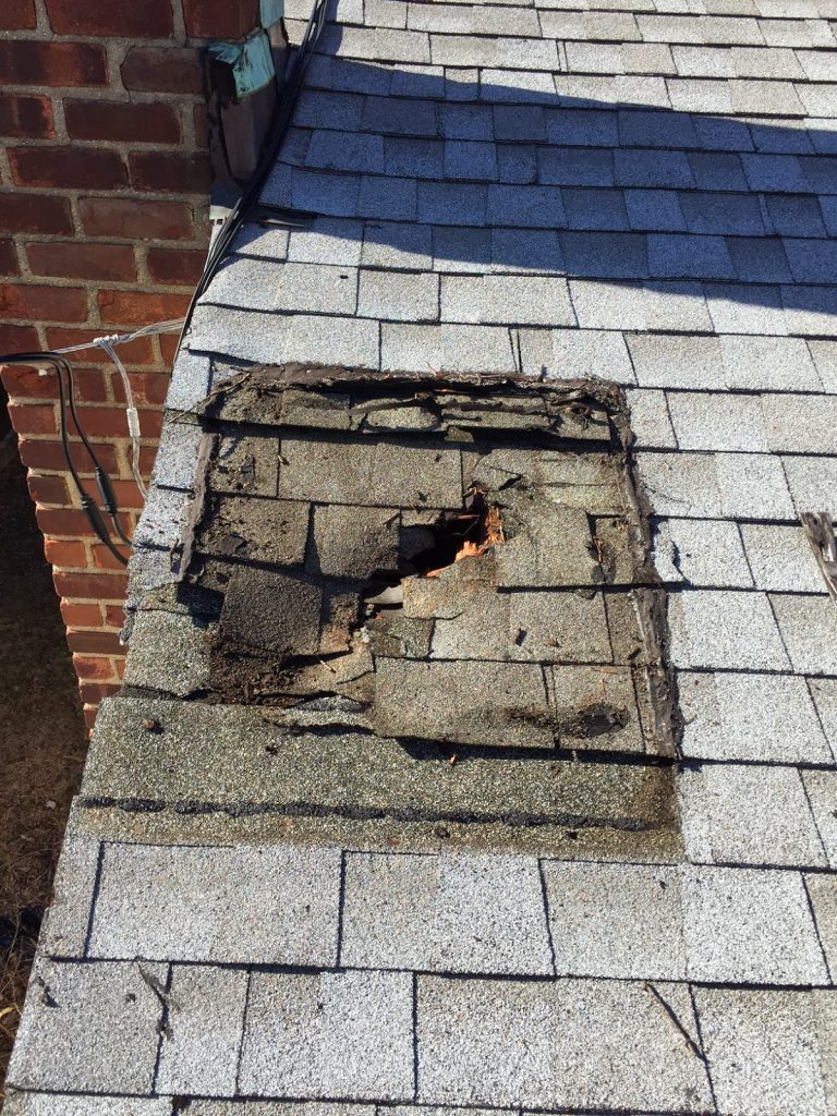 Bad roof repair