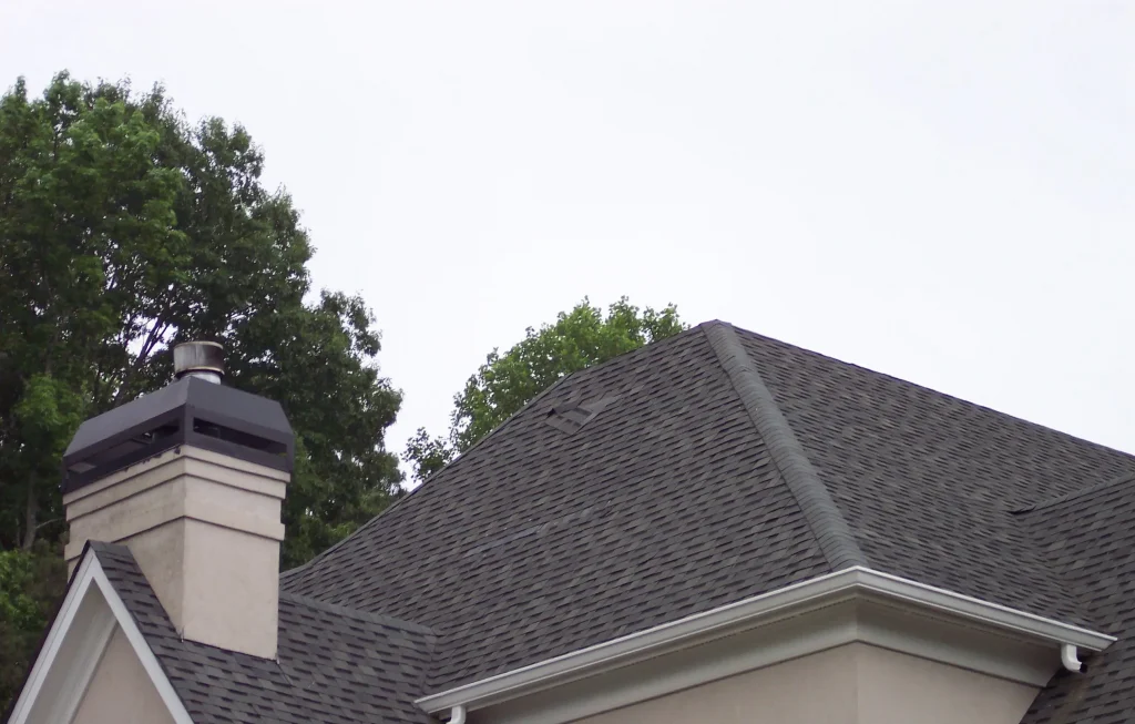 air-gunned shingles falling out of roof